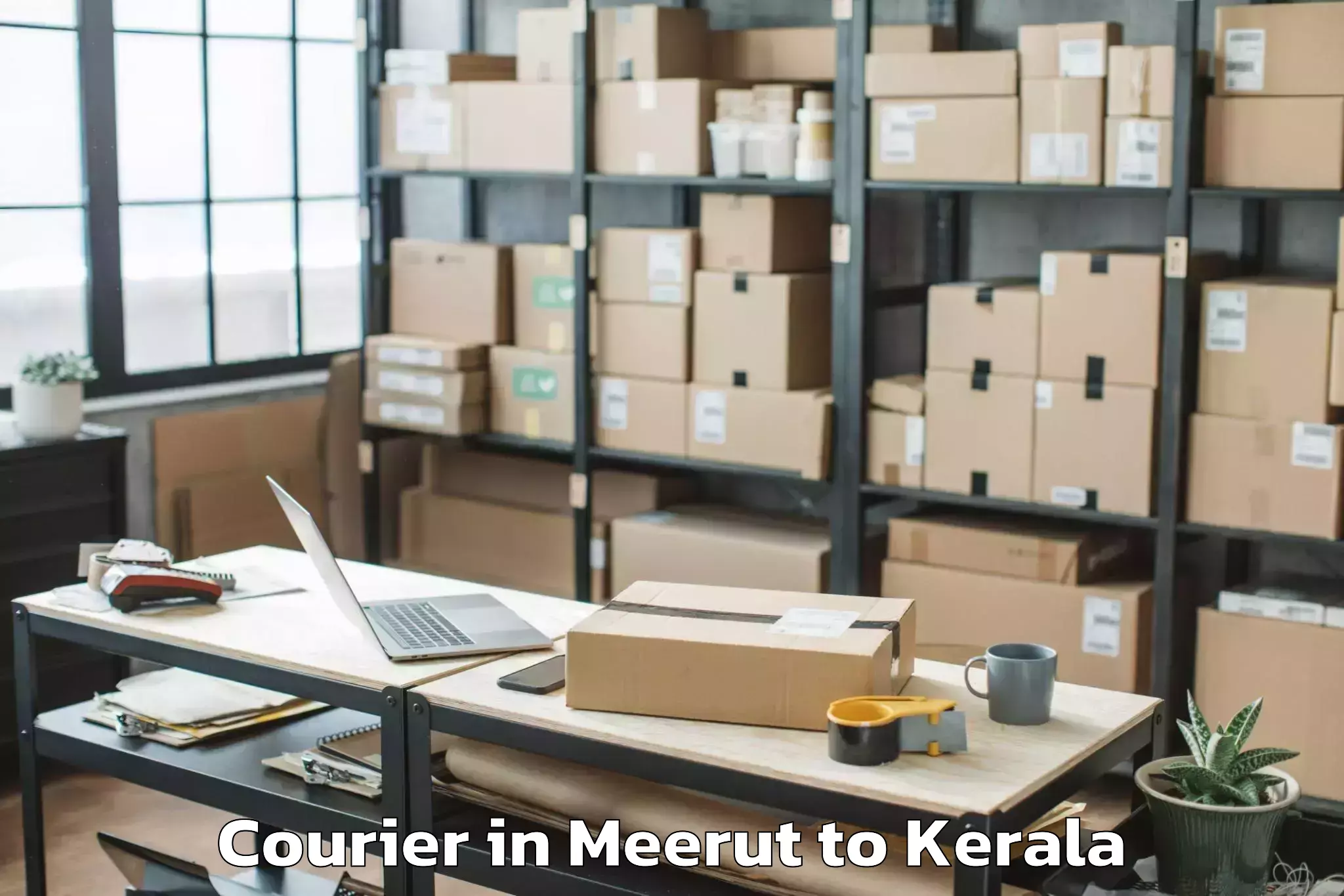 Book Meerut to Thunchath Ezhuthachan Malayala Courier